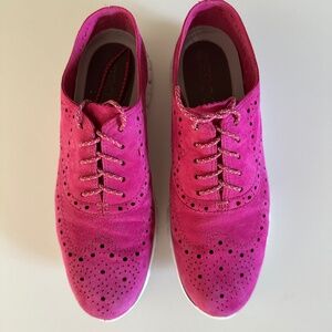 Cole Haan suede wingtip oxford sneaker